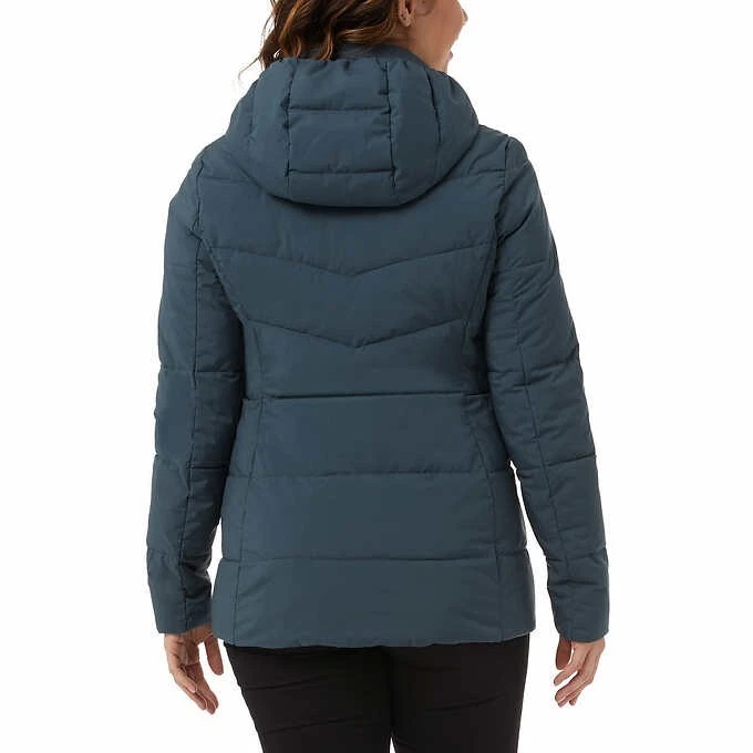 NWoT 32 Degrees Heat Women's Winter Tech Hooded Puffer Jacket Size S $125 9D071 - Image 2 of 4