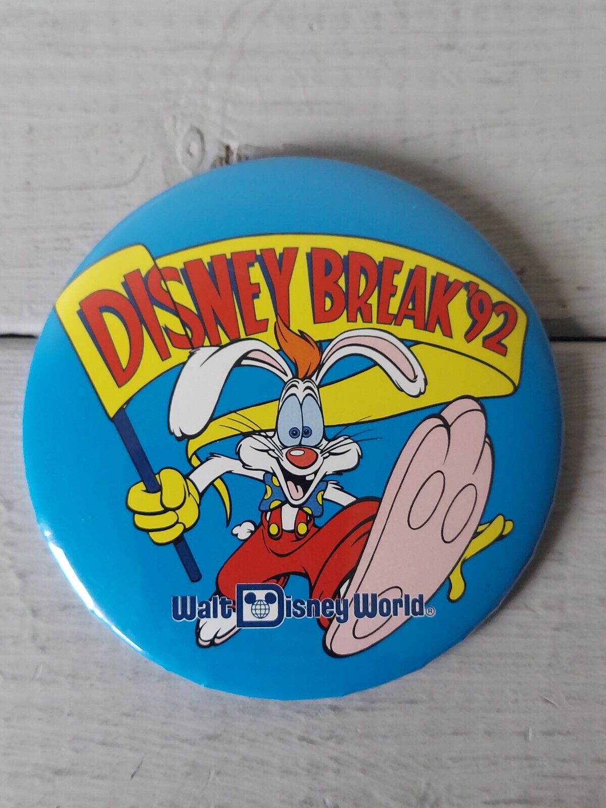 Walt Disney World Cast Button Pinback Pin Souvenir Who Framed Roger Rabbit
