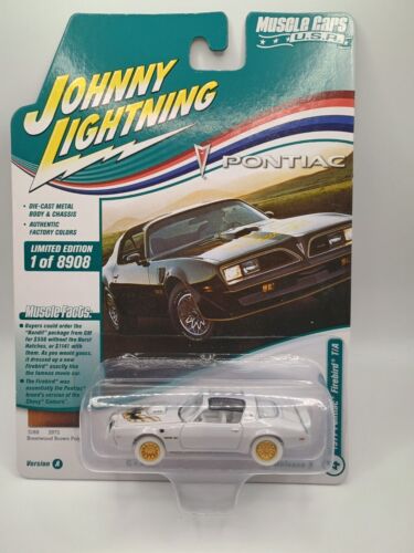 Johnny Lightning 1977 Pontiac Firebird T/A White Lightning Chase