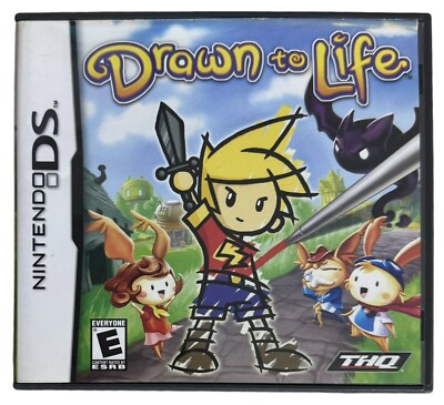 Drawn to Life (Nintendo DS, 2007) - Original Case, Manual, and Cartridge. Tested