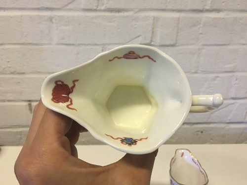 Royal Worcester 250th Anniversary 2 Creamers Dr Wall Sprays & Wigornia Creamboat - Picture 5 of 9