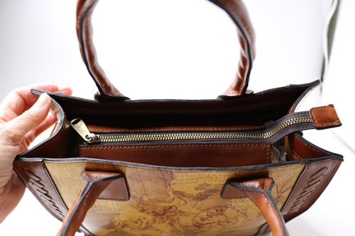 Patricia Nash Italian Sketchbook Curry Tote Bag 11.5"x10"x5" New with tags - Picture 10 of 14