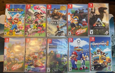Nintendo Switch Games Lot with Game Case