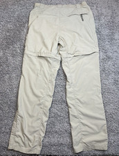 Columbia Titanium Convertible Pants Women L Beige Hiking Omni-Dry Gorpcore