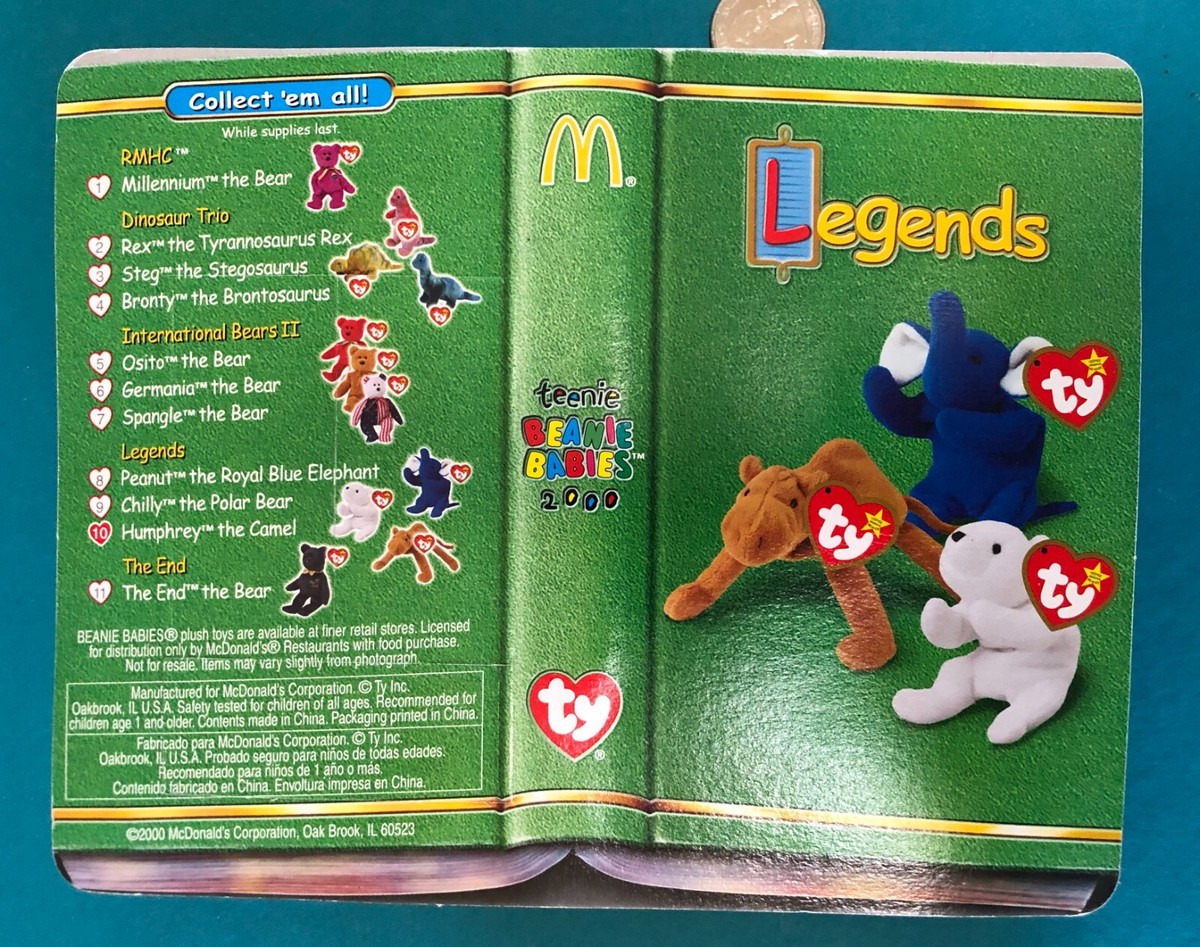 Ty Teenie Beanie Babies Legends 2000 McDonald's Toys NEW | eBay