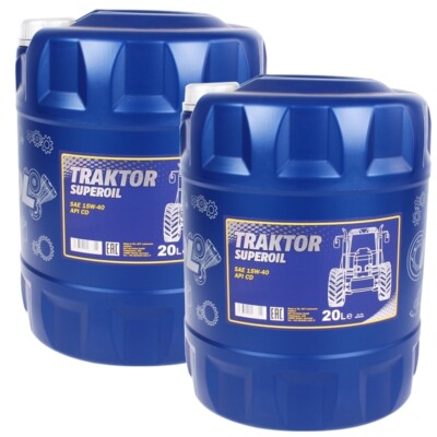 40 LITER 15W-40  MANNOL TRAKTOR SUPEROIL MOTORÖL FÜR ÄLTERE FAHRZEUGE API SG CD