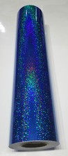 Fluorescent Blue Sequins Sign Vinyl 24" x 30ft
