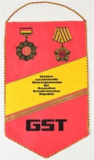 DDR GST Wimpel 30 Jahre Gesellschaft f&uuml;r Sport und Technik SELTEN!!! 3691