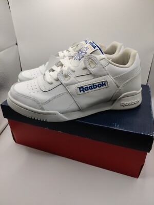 Cheap Reebok Workout Plus Mens Reebok Workout Plus White/Royal