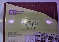 Westrim Crafts 12x12 Strap-Hinge Cloth Photo Scrapbook Albums Burgundy New