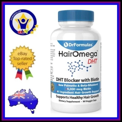 DRFORMULAS DR FORMULAS HAIROMEGA DHT Blocker Biotin Hair Omega Growth Vitamins Supplement