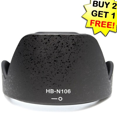 HB-N106 Bayonet Lens Hood for Nikon D3200 18-55mm f3.5-5.6G VR AF-P 10-100mm PD