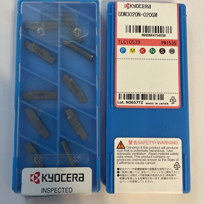 GDM3020N-020GM PR1535 KYOCERA 3mm NUTEN TRENNEINSÄTZE 10 Stück MwSt Rechnung