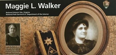 New MAGGIE WALKER NHS - Virginia   NATIONAL PARK SERVICE UNIGRID BROCHURE  Map