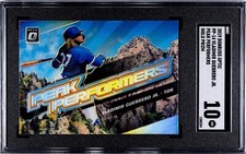 2019 Donruss Optic VLADIMIR GUERRERO JR Peak Performers Holo Prizm RC SGC 10 GM