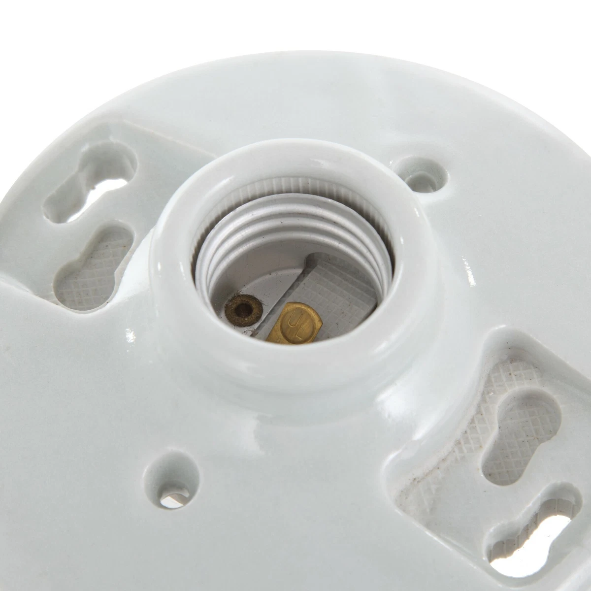 One piece porcelain 2024 keyless lamp holder