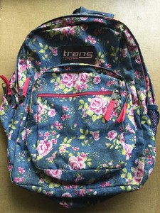 trans jansport backpack floral
