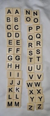 BANANAGRAMS SPARE TILES - SMALL SIZE - VARIOUS LETTERS - VGC