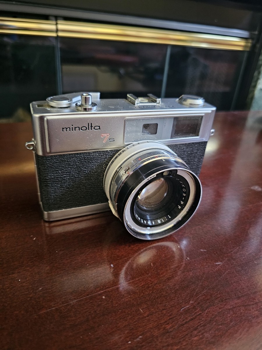 Minolta Hi-Matic 7s Rangefinder Film Camera w/ 45mm f1.8 Original
