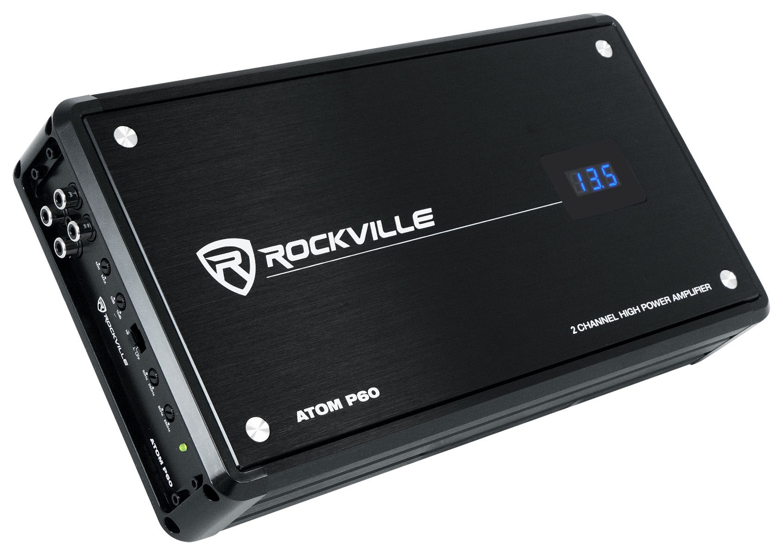 Rockville ATOM P60 4800 Вт Пиковый 1200 Вт среднеквадратичный 2-канальный автомобильный усилитель вт Метр Комплект усилителей
