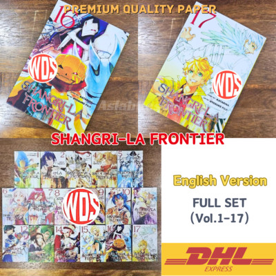 Manga Shangri-La Frontier Full Set Vol. 1-17 English Version Comics White Paper