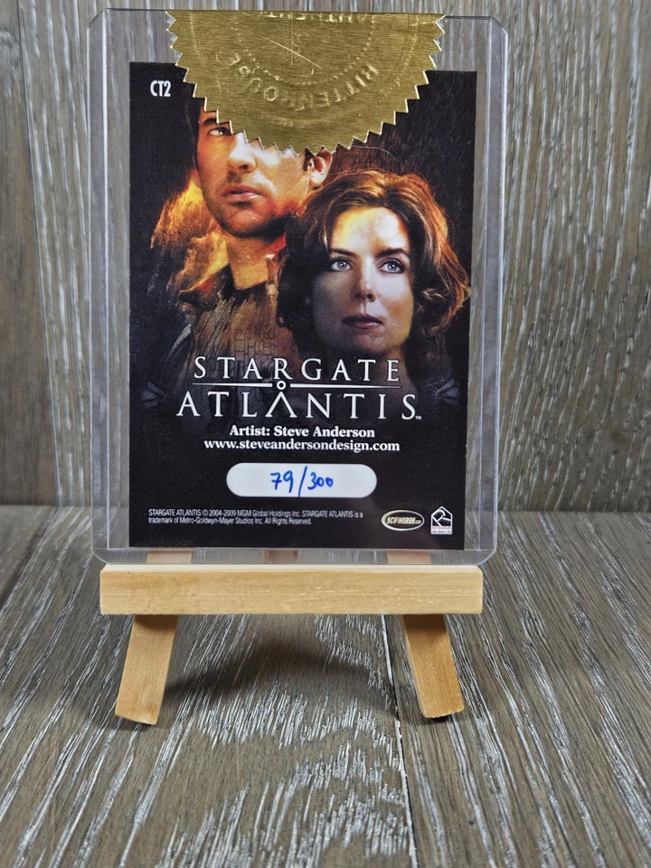 Stargate Heroes 2009 Case Topper ArtiFex Art Card CT2 Atlantis Cast 79/300 - Image 4 of 4