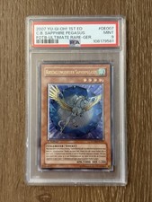 2007 Yu-Gi-Oh KRISTALLUNGEHEUER SAPHIRPEGASUS 1st Edition FOTB-DE007 PSA 9 POP 1