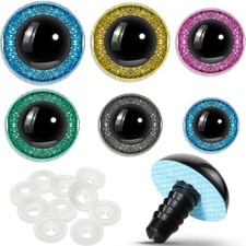 56 Pcs Large Safety Eyes Stuffed Animal Eyes Plastic 16-30 mm Craft Crochet E...