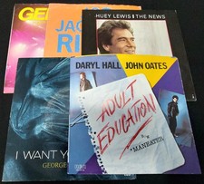 5 pcs - Various 7" 45 RPM Record Original Picture Sleeves Only Lot Used