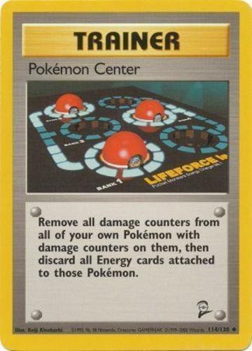 Pokemon Center - 114/130 - Uncommon - Unlimited Edition NM Base Set 2