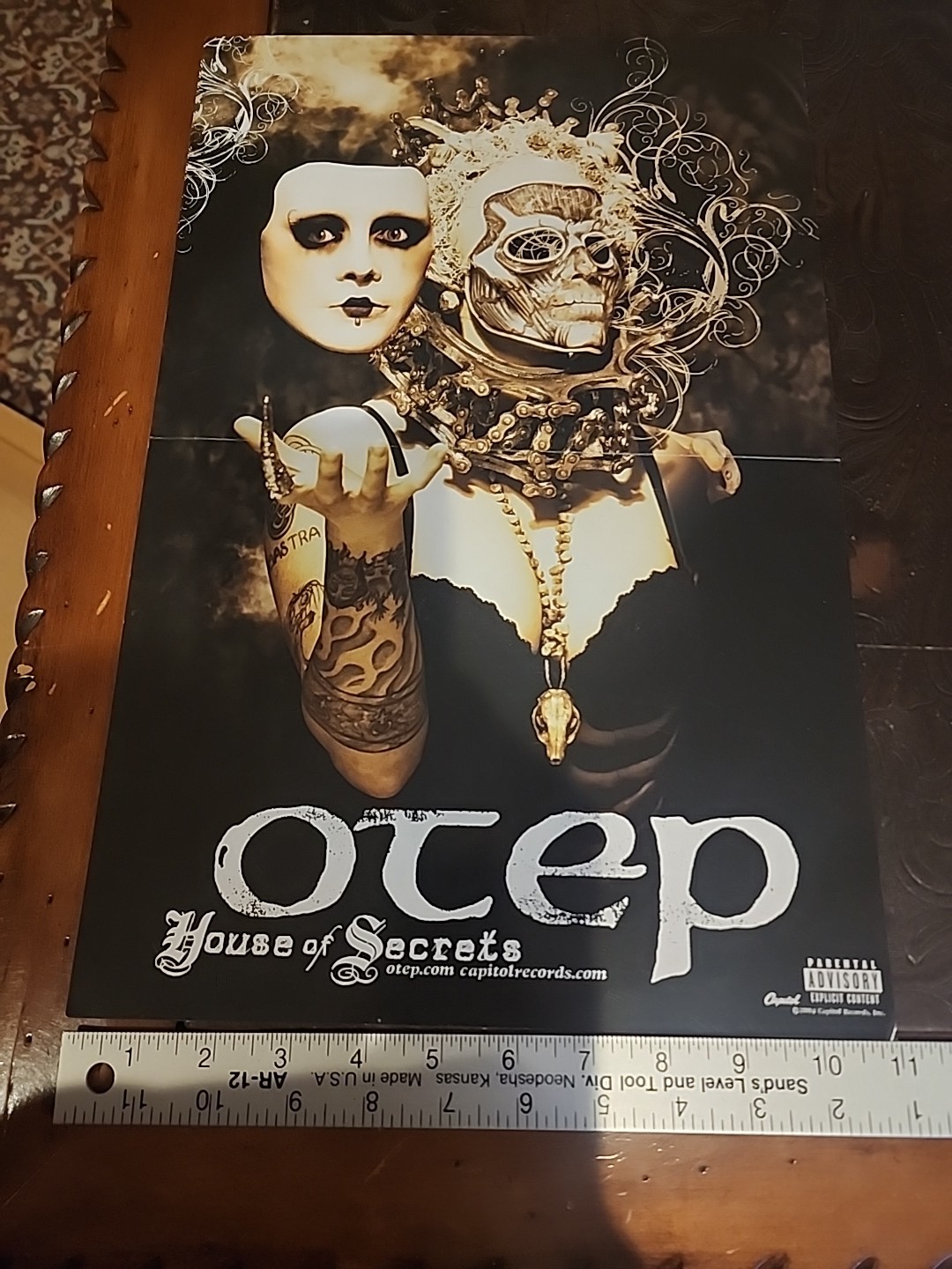 Otep Houae Of Secrets 2 Sided CD/Album Release Promo Poster 11x17