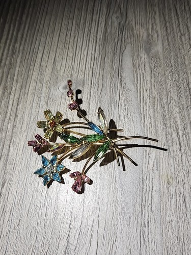 Unbranded Floral Multicolored Brooch