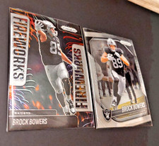 2025-26 Panini Prizm BROCK BOWERS *Fireworks* #5 Insert + #11 Base *PACK FRESH*