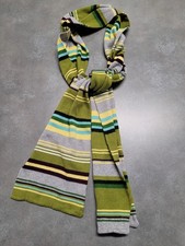 Womens Knit Striped Polyblend Scarf Multicolor Winter Super Soft 66" Unbranded