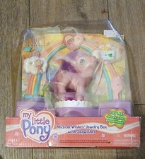 New My Little Pony Musical Wishes Jewelry box with Skywishes set 2004 NIB