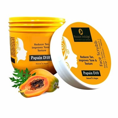 Passion Indulge Papain D10 Gesichtspeeling für strahlende Haut 200g