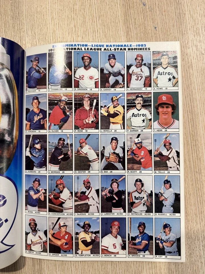 MLB 1982 All Star Game Program with CARDS - Image 4 of 4