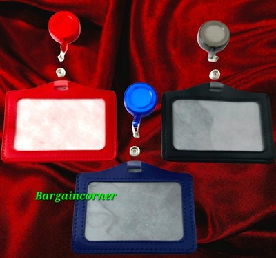 Ausweis Kartenhalter mit einziehbarer Rolle & Clip Ausweishalter Badge ID Hoder