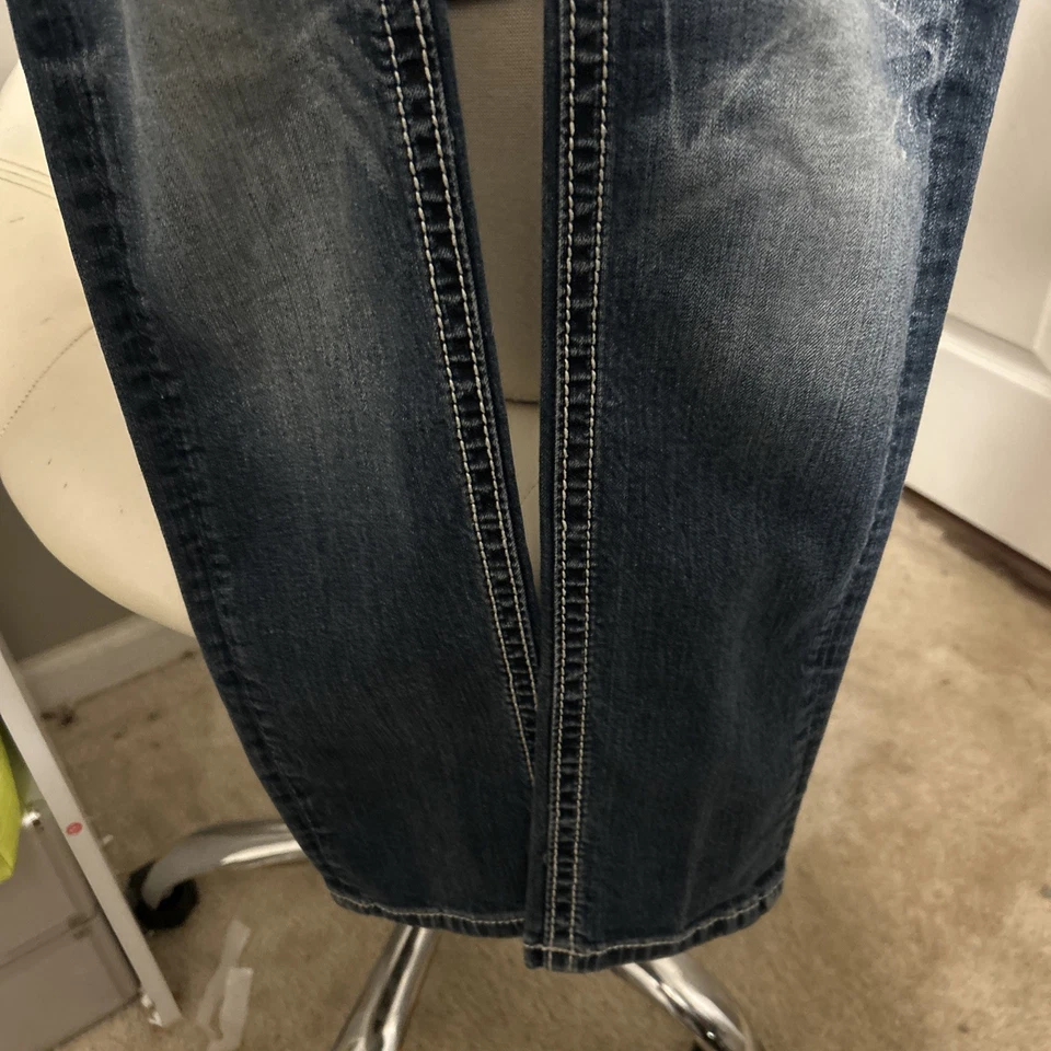 Pantalones de mezclilla Miss Me para niñas talla 14 ajustados con bolsillos adornados Foto 4 de 4