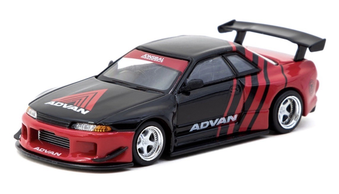 TARMAC WORKS JCCS NISSAN SKYLINE GTR R32 WIDEBODY ADVAN GLOBAL64
