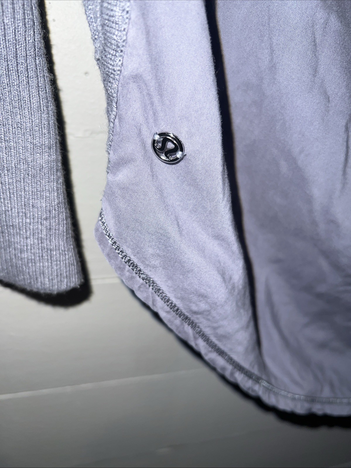 Lululemon Unity Pullover Sweater Drape Back Heath… - image 3