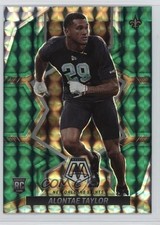 2022 Panini Mosaic Rookies Green Mosaic Prizm Alontae Taylor #391 05gv