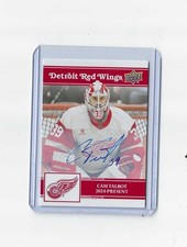 25-26 UD Detroit Red Wings Centennial Cam Talbot Auto.
