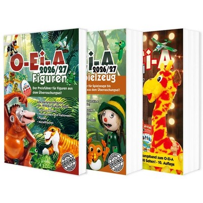Das O-Ei-A 3er Bundle 2026/27 Figuren,Spielzeug und Spezial Katalog im 3er-Pack