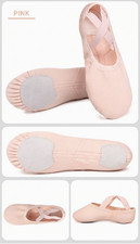 Stretch Canvas BALLET Shoes Split Sole DANCE Flats Yoga Gymnastics Girls WOMEN