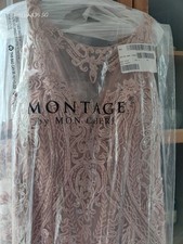NWT Montage By Mon Cheri Formal Evening Gown Size 16 Quartz