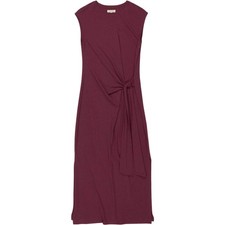 Vivere Burgundy Sleeveless Midi Dress