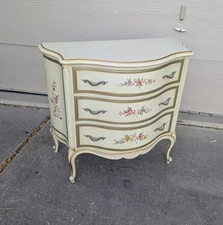 Vintage Drexel Touraine French Provincial Bachelor Dresser Chest of 3 Drawers