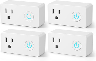 Wifi Heavy Duty Smart Plug Outlet, No Hub Required with Timer Function, White, C