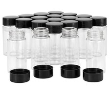 Clear Glass Vials 20ml with Caps 20 Pack Travel Storage